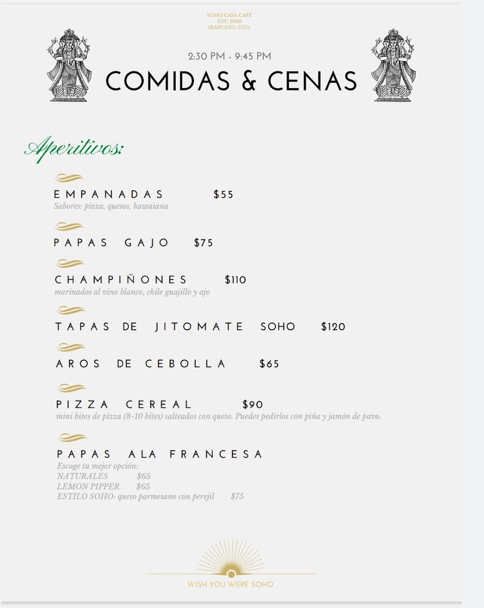 SOHO Casa Café Menu - Image 6
